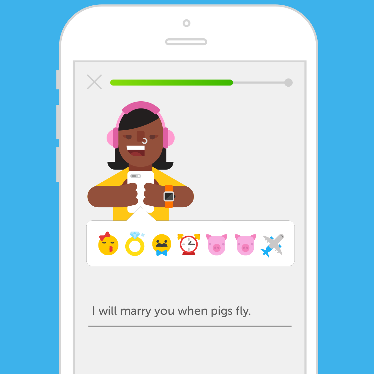 duolingo emoji dili öğrenme