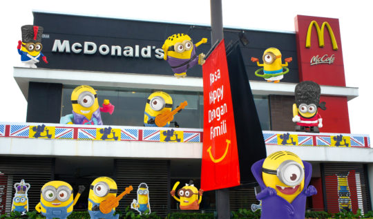 McDonald's Minions Menu
