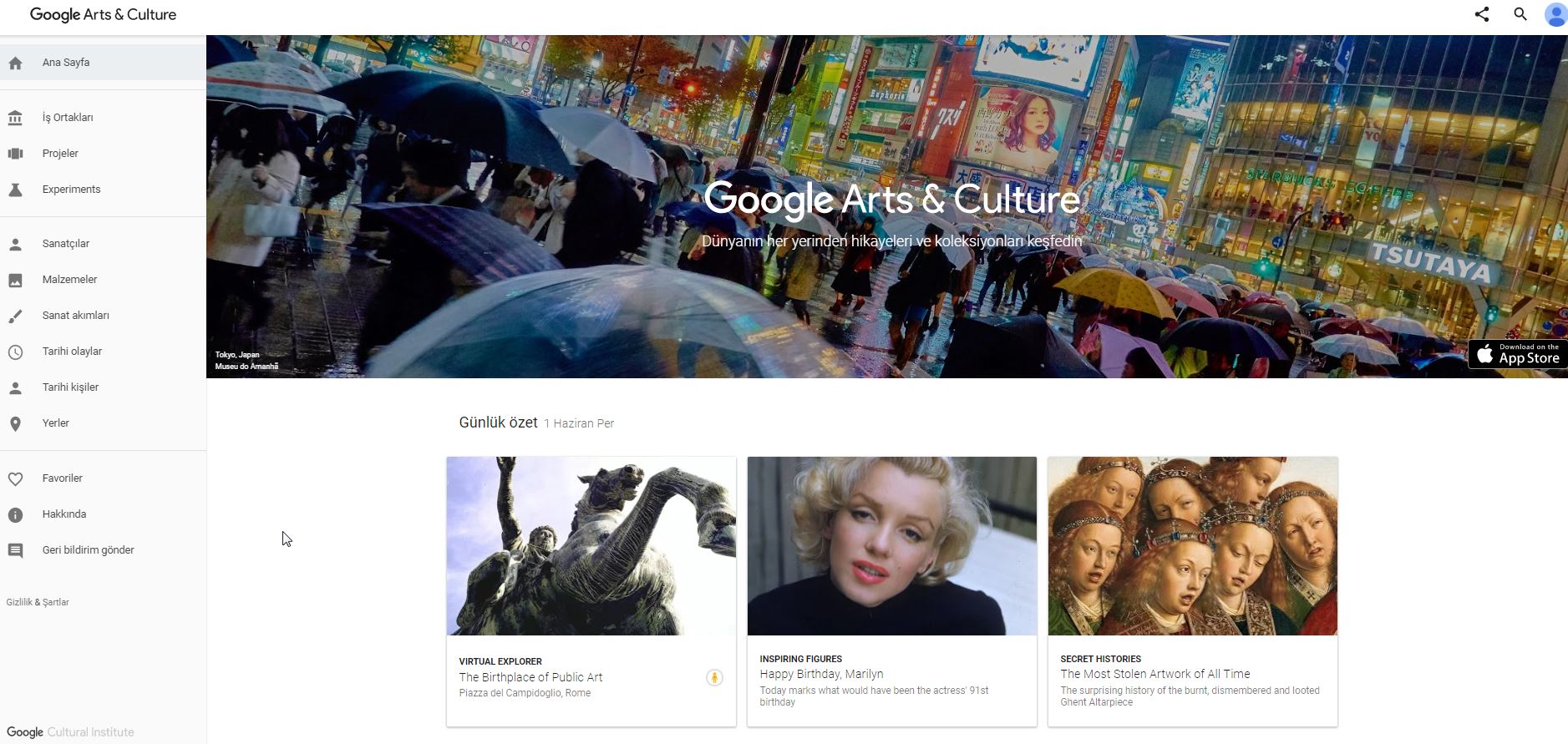 google kültür sanat