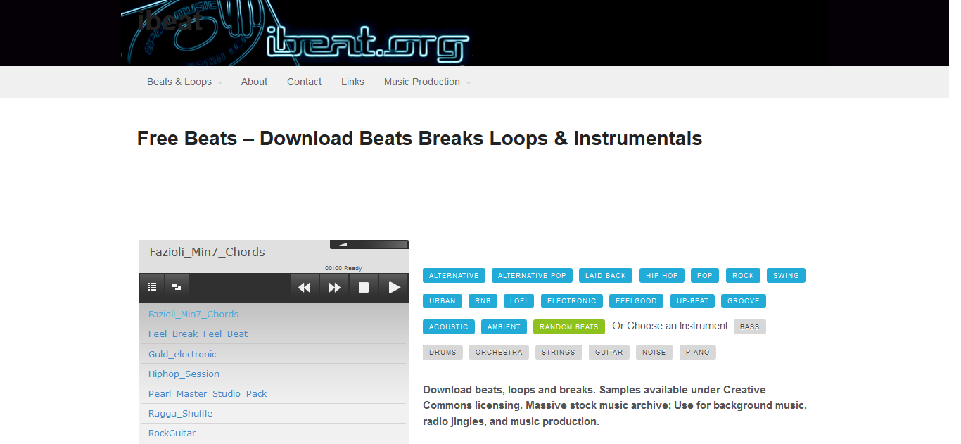 ibeat royalty free music