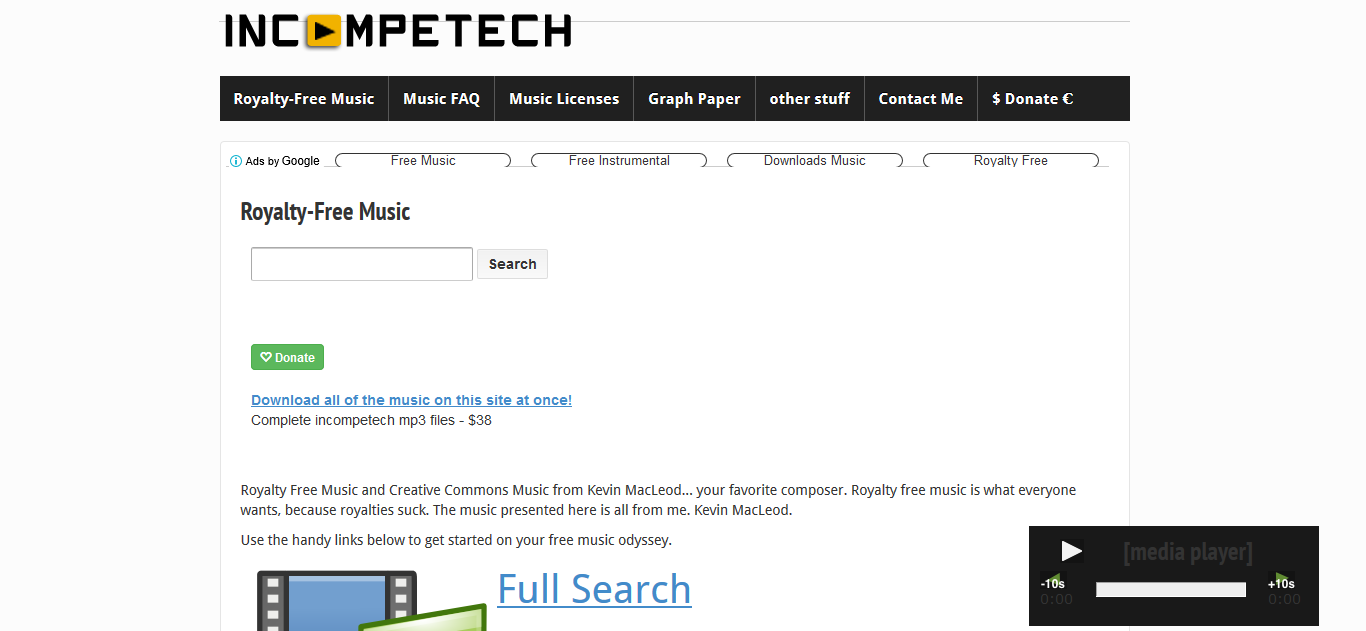 incompetech royalty free music