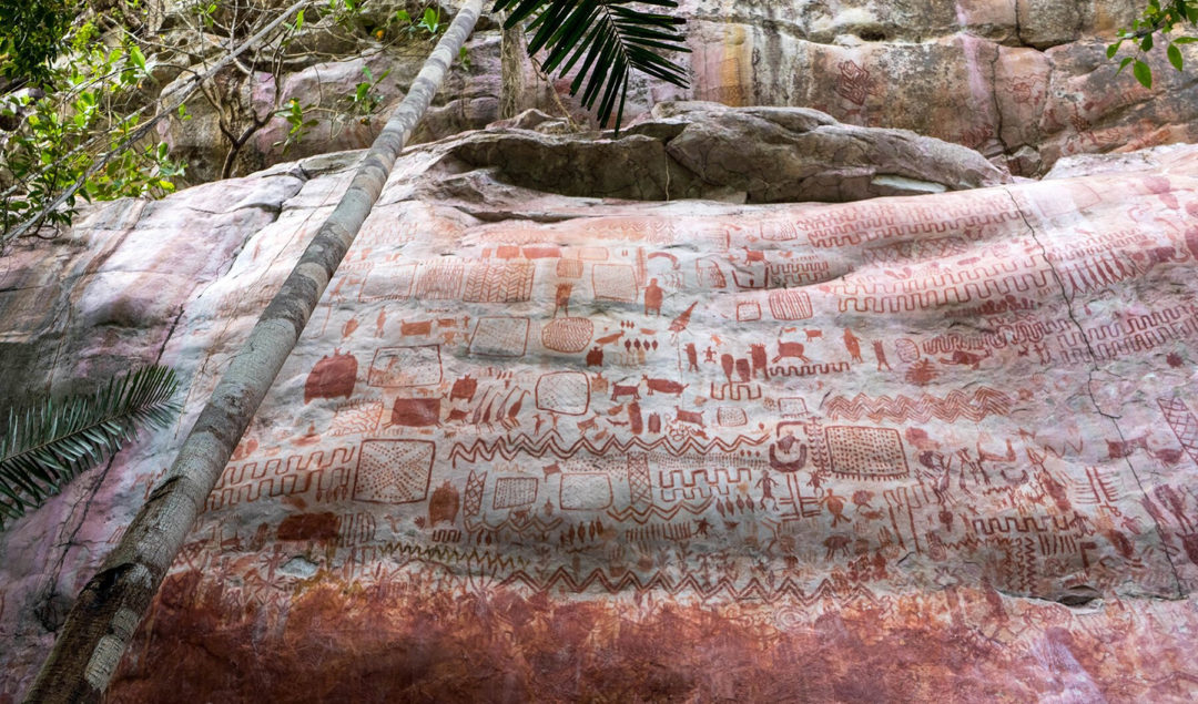 Kolombiya Amazon'unda On binlerce Petroglif